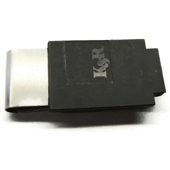 Money Clip Brushed Stainless Steel K&R Logo Rubber Tip Credit Card Cash Holder - Picture 6 of 6